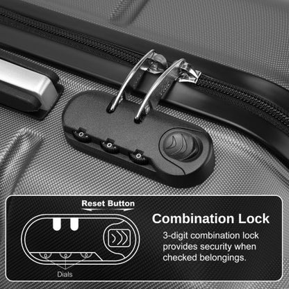 Kono KSK2485 20-inch grey and black suitcase – detail view 20