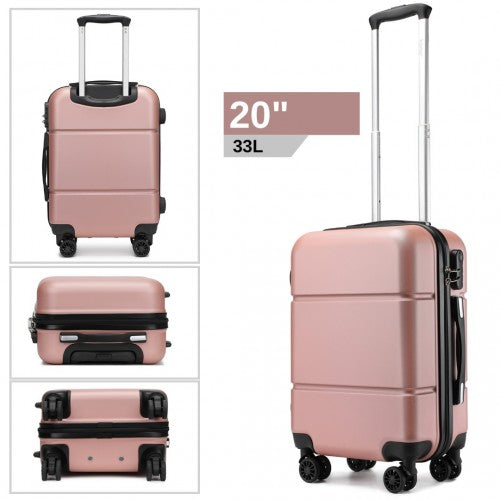 Kono KSK2485 20-inch nude and black suitcase – detail view 20