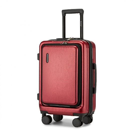 Kono KSK2493 20-inch burgundy suitcase – front view