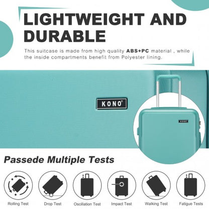 Kono KSK2494 20-inch blue suitcase – detail view 4