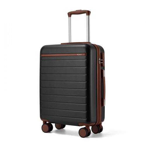 Kono KSK2584 20-inch black and brown suitcase – detail view 20