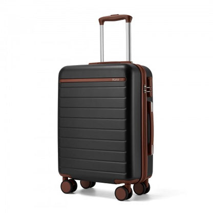 Kono KSK2584 20-inch black and brown suitcase – detail view 20