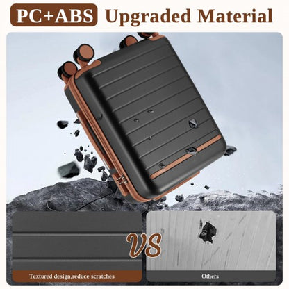 Kono KSK2584 20-inch grey and brown suitcase – detail view 20