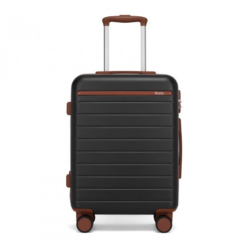 Kono KSK2584 20-inch black and brown suitcase – detail view 20