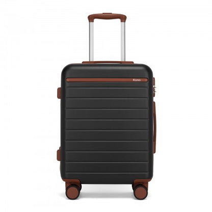 Kono KSK2584 20-inch black and brown suitcase – detail view 20