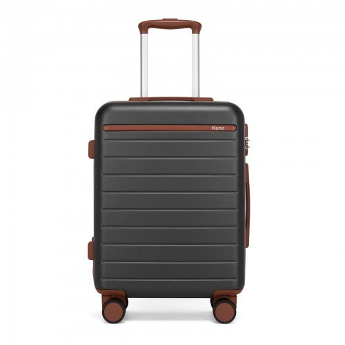 Kono KSK2584 20-inch grey and brown suitcase – detail view 20