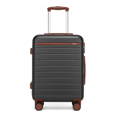 Kono KSK2584 20-inch grey and brown suitcase – detail view 20
