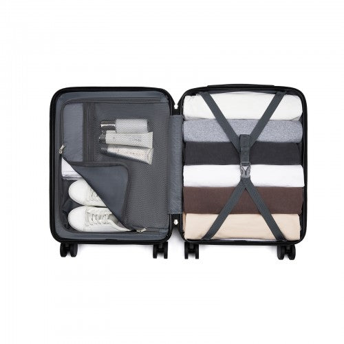 Kono KSK2585 20-inch green and black suitcase – detail view 20