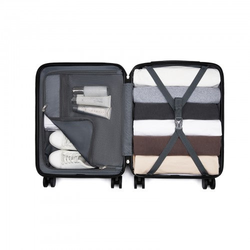 Kono KSK2585 20-inch black suitcase – detail view 20