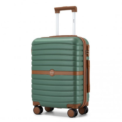 Kono KSK2592 20-inch green and brown suitcase – detail view 20