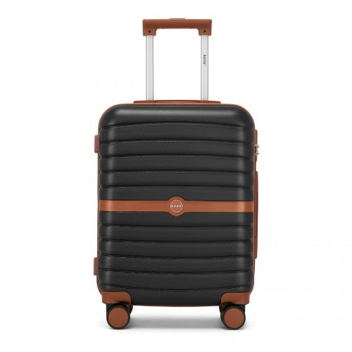 Kono KSK2592 20-inch black and brown suitcase – detail view 20
