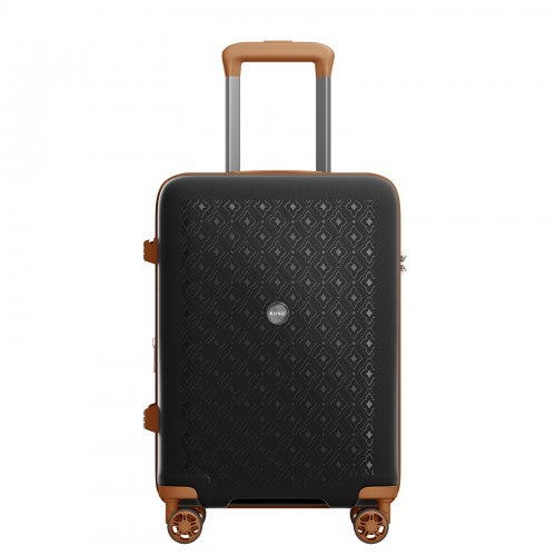 Kono KSK2594 20-inch black and brown suitcase – detail view 20