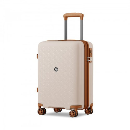 Kono KSK2594 20-inch beige and brown suitcase – detail view 20