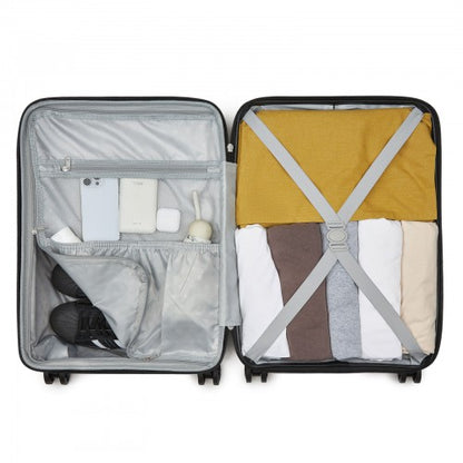 Kono KSK2595 20-inch black suitcase – detail view 20