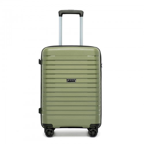 Kono KSK2595 20-inch green and black suitcase – detail view 20