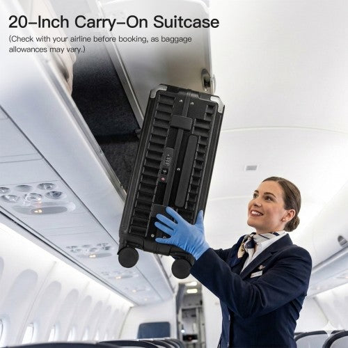 Kono KSK2693 20-inch black suitcase – detail view 20