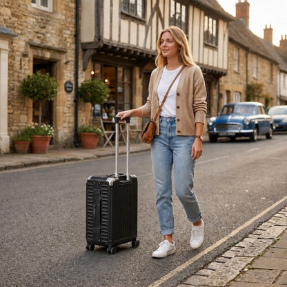 Kono KSK2693 20-inch black suitcase – set view
