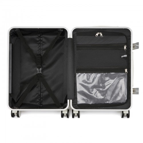 Kono KSK2693 20-inch white suitcase – detail view 20