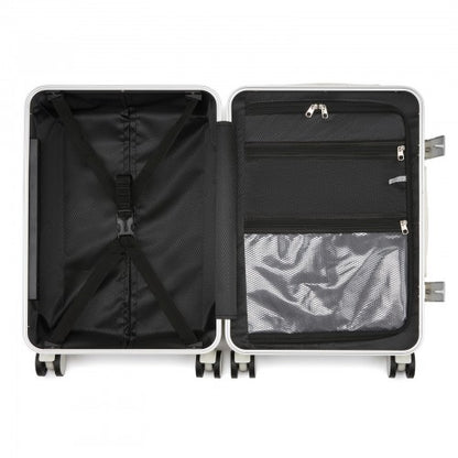 Kono KSK2693 20-inch white suitcase – detail view 20