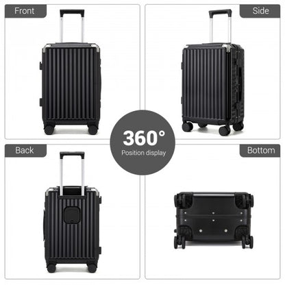 Kono KSK2693 20-inch black suitcase – detail view 20
