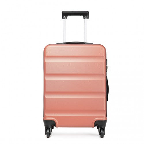 K1991-1L - Kono 24 Inch Horizontal Design ABS Hard Shell Suitcase With TSA Lock - Nude