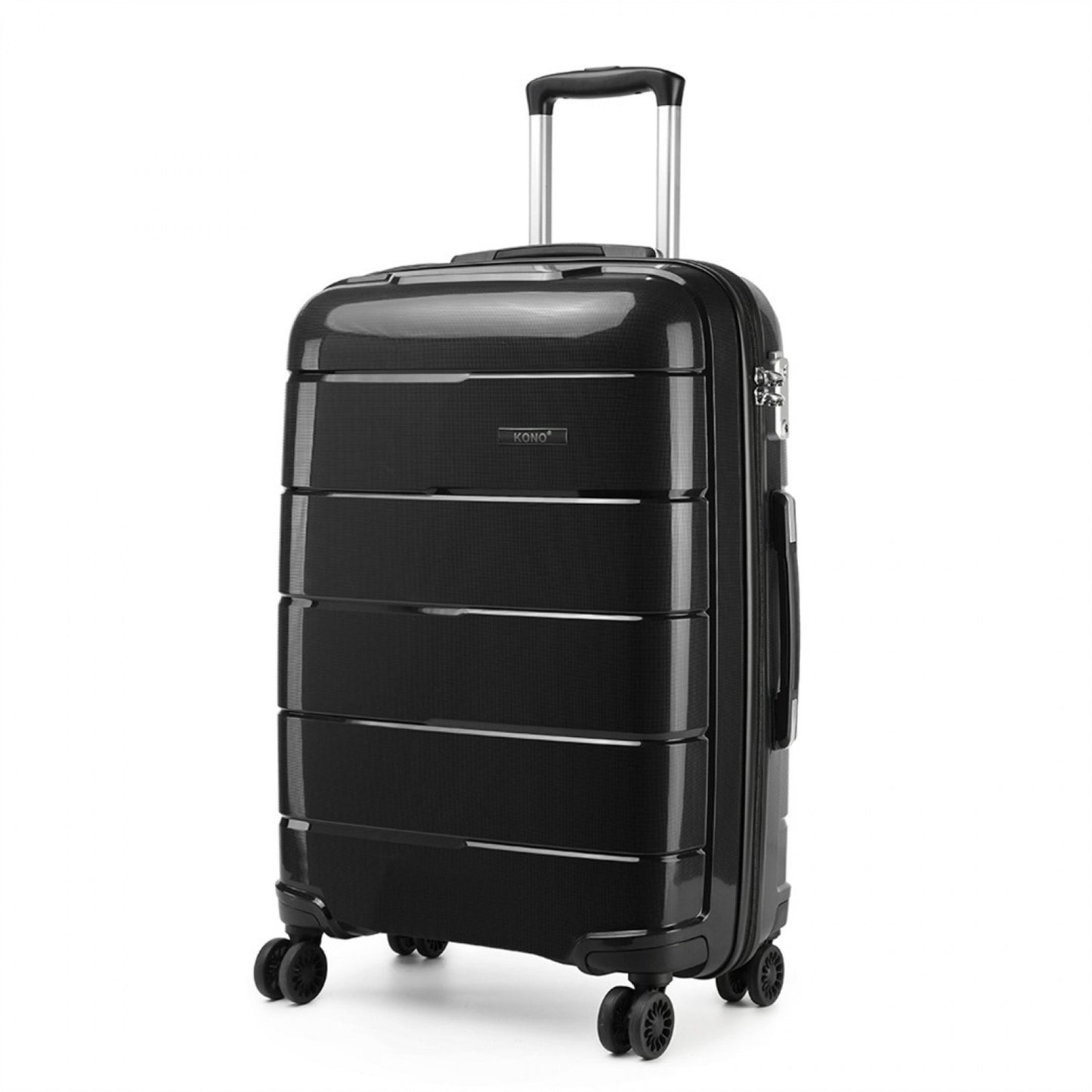 Kono K1997L 24-inch black suitcase – front view