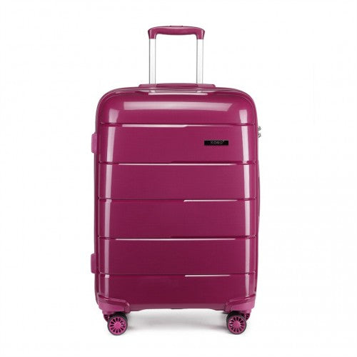 Kono K1997L 24-inch purple suitcase – detail view 12