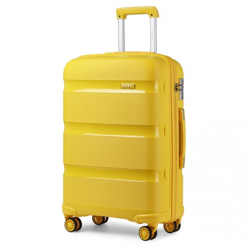 Kono K2092L 24-inch yellow suitcase – detail view 24