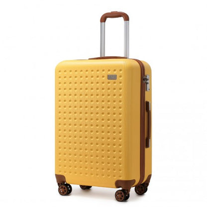 Kono K2394L 24-inch yellow suitcase – detail view 24