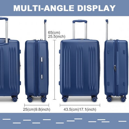 Kono KSK2483 24-inch navy suitcase – detail view 24