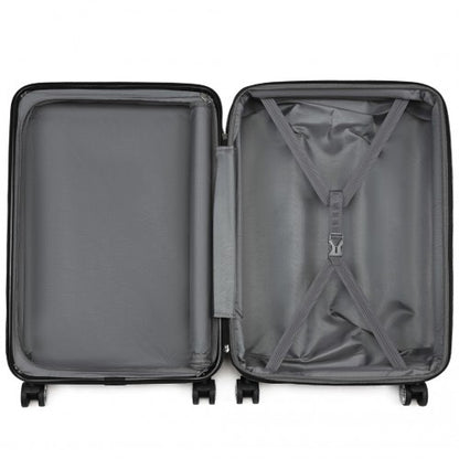 Kono KSK2483 24-inch black suitcase – detail view 24