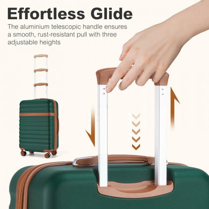 Kono KSK2484 24-inch green and brown suitcase – detail view 24
