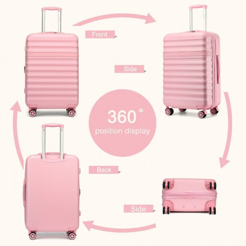Kono KSK2484 24-inch pink suitcase – detail view 24
