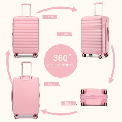 Kono KSK2484 24-inch pink suitcase – detail view 24