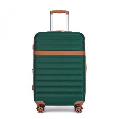 Kono KSK2484 24-inch green and brown suitcase – detail view 24
