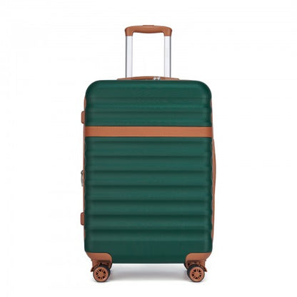 Kono KSK2484 24-inch green and brown suitcase – detail view 24