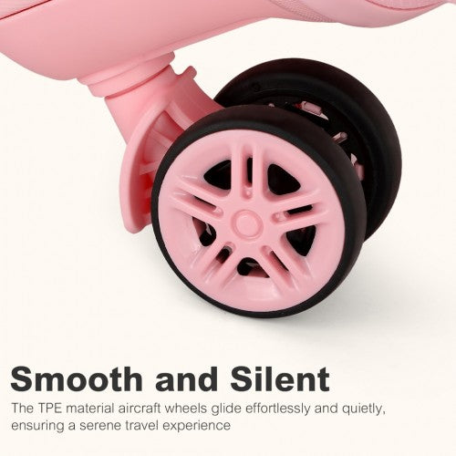 Kono KSK2484 24-inch pink suitcase – detail view 24