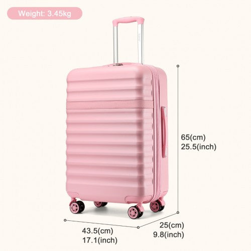 Kono KSK2484 24-inch pink suitcase – detail view 24