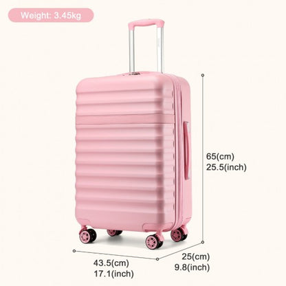 Kono KSK2484 24-inch pink suitcase – detail view 24