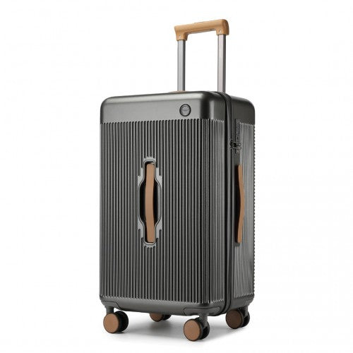 Kono KSK2488 24-inch grey and brown suitcase – detail view 24