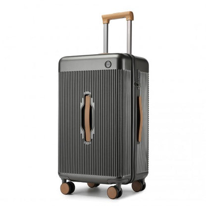 Kono KSK2488 24-inch grey and brown suitcase – detail view 24