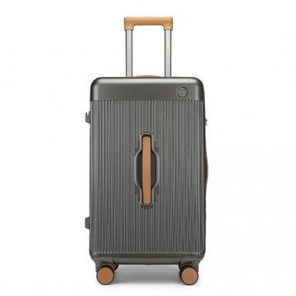 Kono KSK2488 24-inch grey and brown suitcase – detail view 24