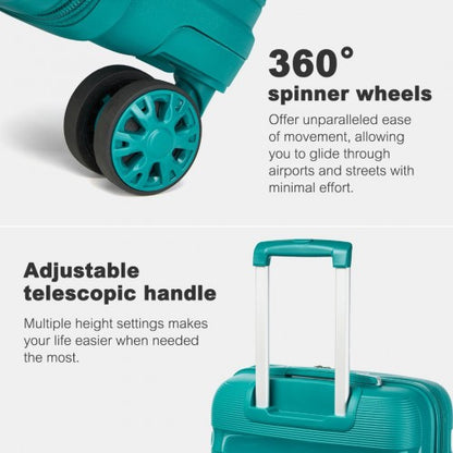 Kono KSK2492 24-inch green suitcase – detail view 24