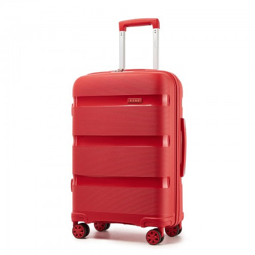 Kono KSK2492 24-inch red suitcase – detail view 24