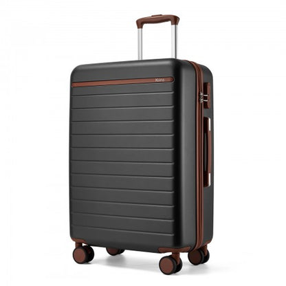 Kono KSK2584 24-inch grey and brown suitcase – detail view 24
