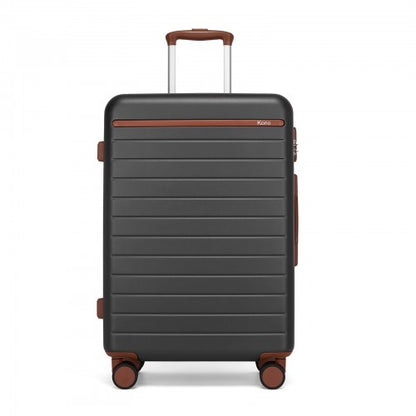 Kono KSK2584 24-inch grey and brown suitcase – detail view 24