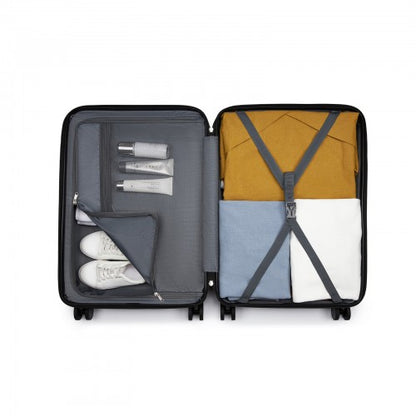 Kono KSK2585 24-inch green and black suitcase – detail view 24