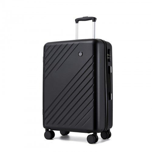 Kono KSK2585 24-inch black suitcase – detail view 24