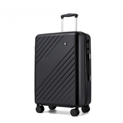 Kono KSK2585 24-inch black suitcase – detail view 24