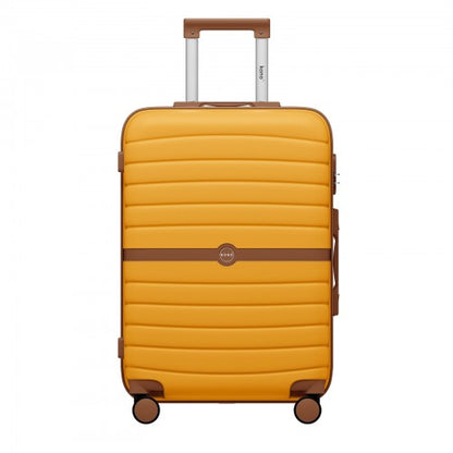 Kono KSK2592 24-inch yellow and brown suitcase – detail view 24